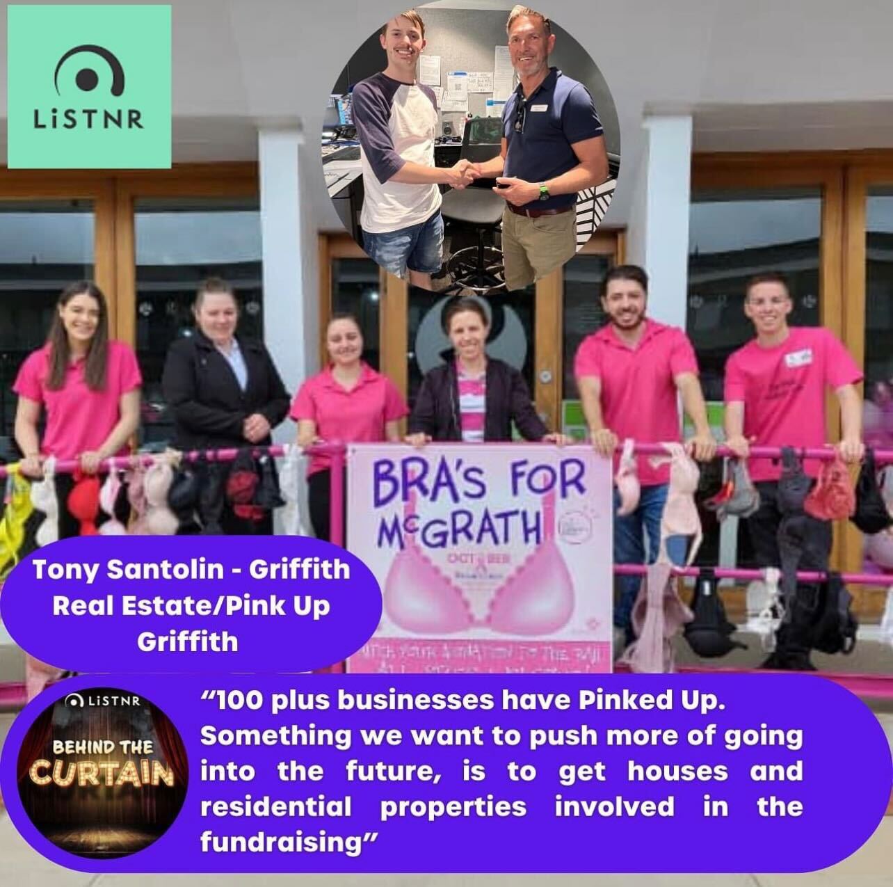 Over 100 Businesses in Griffith "Pink Up" every October